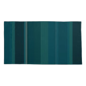 Blauwgroen stripes kussensloop (Achterkant-Links)