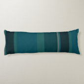 Blauwgroen stripes lichaamskussen (Achterkant)