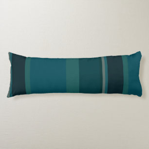Blauwgroen stripes lichaamskussen