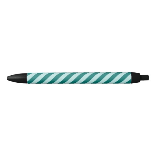 Blauwgroen stripes zwarte inkt pen (Voorkant)
