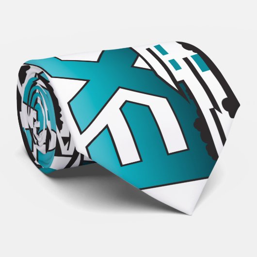 Blauwgroen Stropdas Exit Realty (Opgerold)