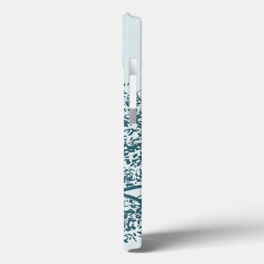 Blauwgroen structuur Case-Mate iPhone case (Achterkant / Links)