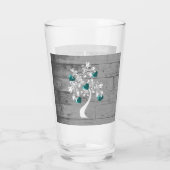 Blauwgroen structuur van het hartenbekertje - Gepe Glas (Achterkant)