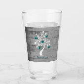 Blauwgroen structuur van het hartenbekertje - Gepe Glas (Voorkant)