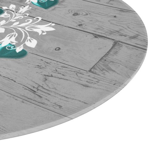 Blauwgroen structuur voor persoonlijk gebruik van  snijplank (Hoek)