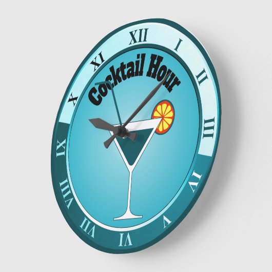 Blauwgroen stuurstaafbalk grote klok (Hoek)