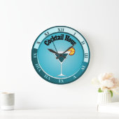 Blauwgroen stuurstaafbalk grote klok (Huis)