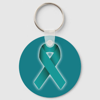 Blauwgroen Survivor Ribbon Key-keten Sleutelhanger