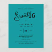 Blauwgroen SWEET 16 Moderne begroting van de EU -  (Voorkant)