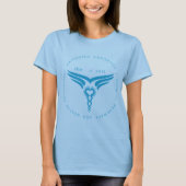 blauwgroen symbool t-shirt (Voorkant)