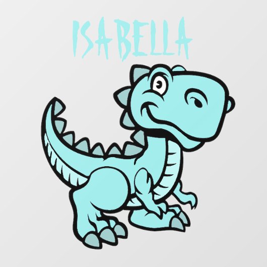 Blauwgroen T rex dinosaurus Raamsticker (Vel)