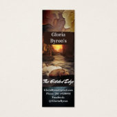 Blauwgroen Tan Author's promotiemateriaal Bladwijz Mini Visitekaartjes (Voorkant)