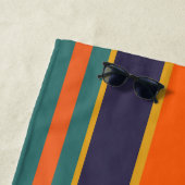 Blauwgroen, Tangerine, Gold, Deep Blue Beach Towel Strandlaken (In situ)
