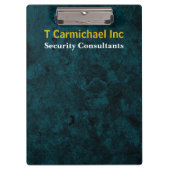 Blauwgroen tegenliggend effect klembord (Voorkant)