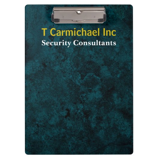 Blauwgroen tegenliggend effect klembord (Voorkant)