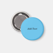 Blauwgroen Tekst toevoegen Aangepaste Sjabloon Magneet (Voorkant / Achterkant)