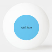 Blauwgroen Tekst toevoegen Aangepaste Sjabloon Pingpongbal (Voorkant)