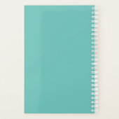 Blauwgroen Terug naar school Planner (Achterkant)