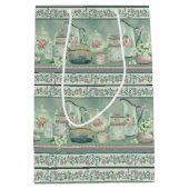  Blauwgroen thee & Rozen Gift Bag Medium Cadeauzakje (Voorkant)