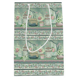  Blauwgroen thee & Rozen Gift Bag Medium Cadeauzakje