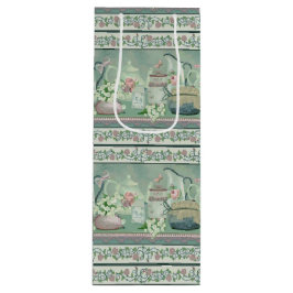  Blauwgroen thee & Rozen Wijntas Wijn Cadeautas