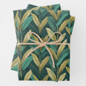 Blauwgroen Ti bladeren inpakpapier (In situ)