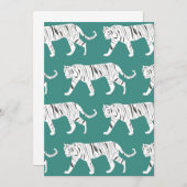 Blauwgroen tijger kaart (Voorkant / Achterkant)