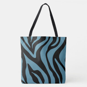 Blauwgroen tijgerCanvas tassen