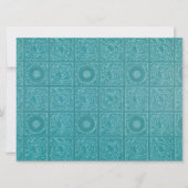 Blauwgroen Tile Pattern (door William Morris) Kaart (Voorkant)