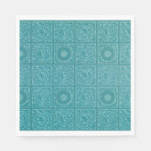Blauwgroen Tile Pattern (door William Morris) Servet (Voorkant)