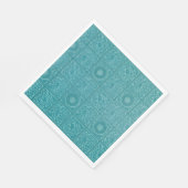 Blauwgroen Tile Pattern (door William Morris) Servet (Hoek)