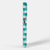 Blauwgroen tinten kleurblokken met lichtgrijs Case-Mate iPhone case (Achterkant / Rechts)