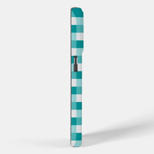 Blauwgroen tinten kleurblokken met lichtgrijs Case-Mate iPhone case (Achterkant / Rechts)