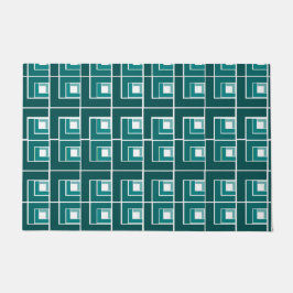 Blauwgroen Topsy Turvy Deurmat