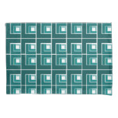 Blauwgroen Topsy Turvy Kussensloop (Voorkant)