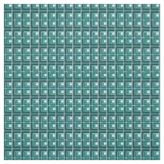 Blauwgroen Topsy Turvy Stof (Swatch)
