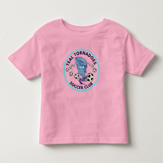 Blauwgroen Tornadoes Peuter T Kinder Shirts (Voorkant)