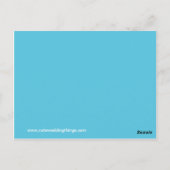 Blauwgroen Tortelduifjes Tabel Kaarten set 1 (Achterkant)