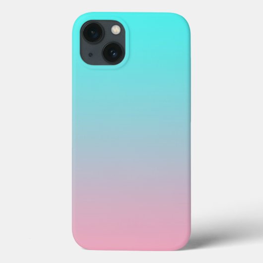 Blauwgroen tot Roze Eenvoudige Verloop Gemengde Ac Case-Mate iPhone Case (Achterkant)