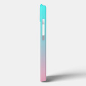 Blauwgroen tot Roze Eenvoudige Verloop Gemengde Ac Case-Mate iPhone Case (Achterkant / Links)