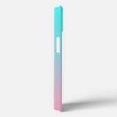 Blauwgroen tot Roze Eenvoudige Verloop Gemengde Ac Case-Mate iPhone Case (Achterkant / Rechts)