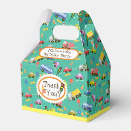 Blauwgroen transportdoos bedankdoosjes