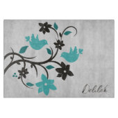 Blauwgroen trekvogels — Aangepast snijvlak Snijplank (Voorkant)