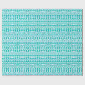 Blauwgroen tribaal patroon Grunge Aztec Cadeaupapier (Vlak)