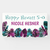 Blauwgroen, Tropical Berry Pink Hawaii 5-0 50th Spandoek (Horizontaal)