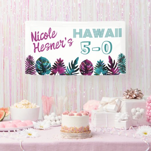 Blauwgroen, Tropical Berry Pink Hawaii 5-0 50th Spandoek (Feest)