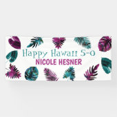 Blauwgroen, Tropical Berry Pink Hawaii 5-0 50th Spandoek (Horizontaal)