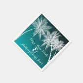 BLAUWGROEN TROPISCHE PALMS OMBRÉ SERVET (Hoek)