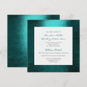 Blauwgroen tropische waterpartij kaart (Voorkant / Achterkant)