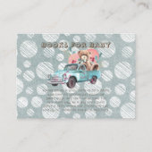 Blauwgroen Truck Teddy Bear Boeken voor Baby Visitekaartje (Voorkant)